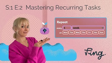 Use Repeating Tasks to Make Your Life Easier with Ping
