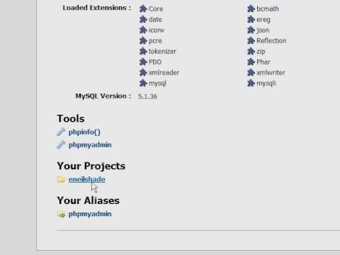 Followup Wampserver Tutorial