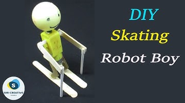 How to Make Mini Robot At Home Easy | Roller Skating Robot Boy | DIY Robot Making Ideas