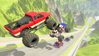 HT Gameplay Crash # 99 | Epic High Speed Jumps Monster Trucks - Cars vs Speed Bumps vs Giant Pit screenshot 4