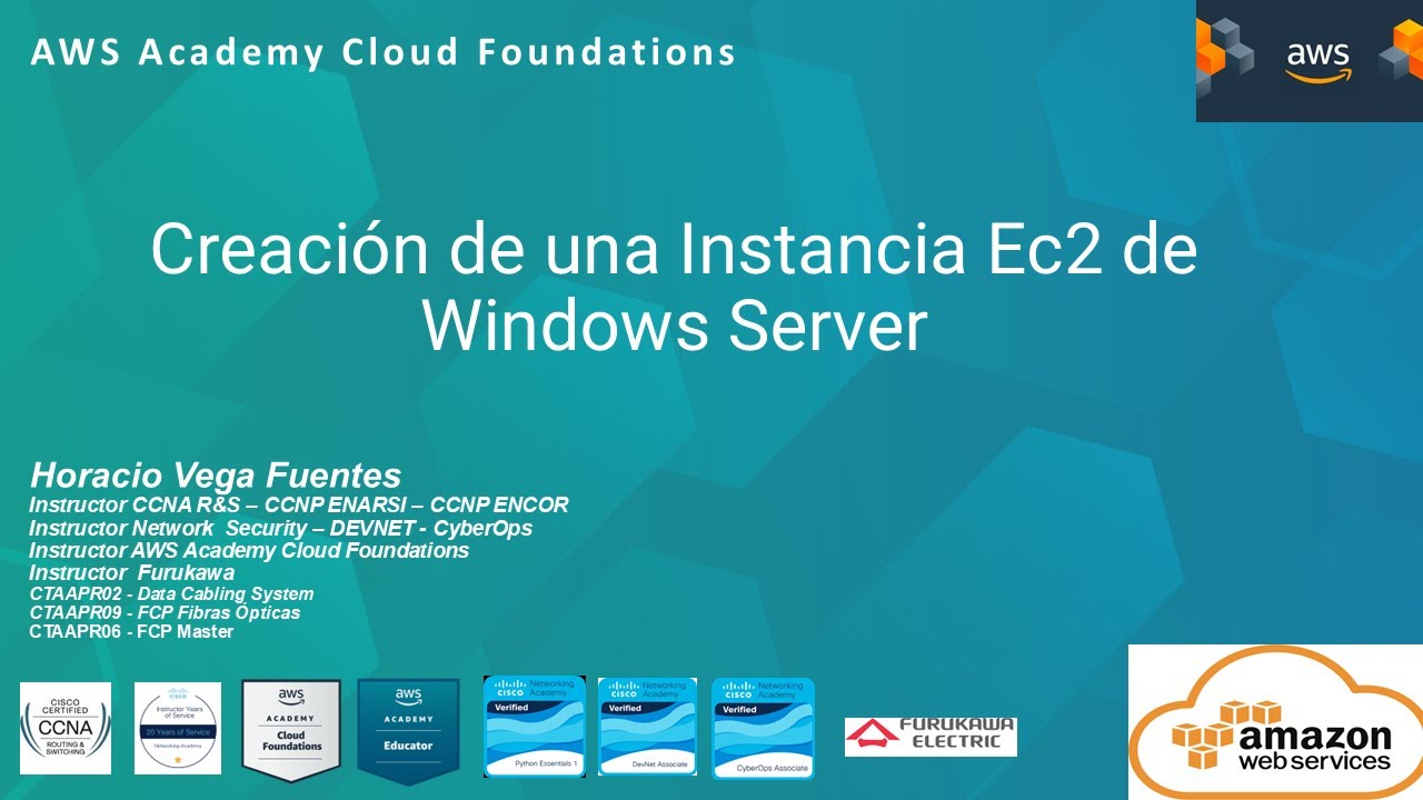 AWS - Creación de una Instancia Ec2 de Windows Server - YouTube