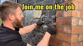 Join me to see what I get up to, dressing stone, laying stone plus more