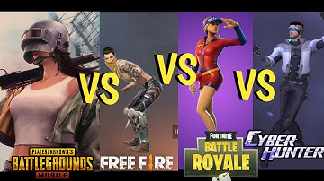 Free Fire Vs Pubg Vs Fortnite Vs Cyber hunter all dances and all emotes #4