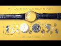 1950&#39;s Waltham vintage watch restoration, did I break it?? Full service 4K