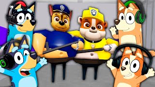 Bluey & Bingo Escape PAW PATROL BARRY'S PRISON RUN!!