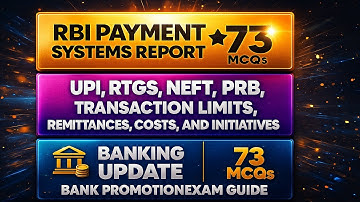 #RBI #Payment #Systems #Report June 2025 | 73 MCQs | UPI, RTGS, NEFT, IMPS, PRB, UPI New Limits, etc