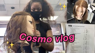 COSMETOLOGY VLOG: LAST DAY OF CORE, I PASSED MY EXAM, WATCH ME WORK!