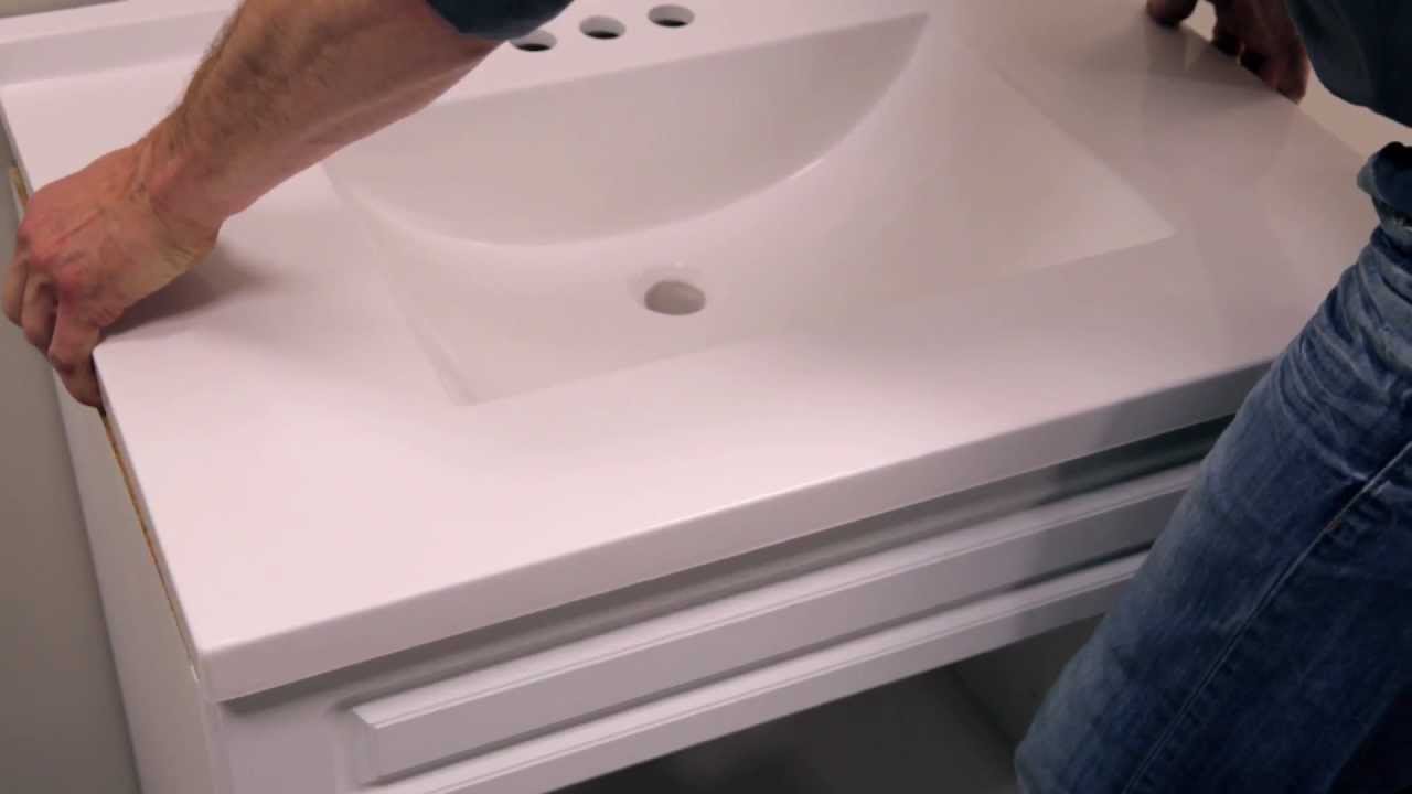Rona comment installer un meuble lavabo youtube