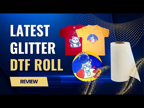 Latest glitter DTF Roll review  How is the quality of DTF glitter Roll?  #DTFglitterroll 