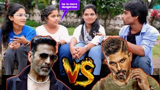 Who Is Better actor Akshay Kumar OR Allu Arjun |  Public Reaction, bade miyan chhote miyan pushpa 2
