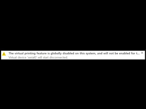 vmware the virtual printing feature is globally disabled on this system ...