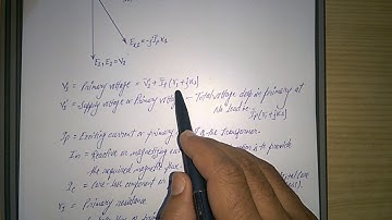 Transformer Phasor Diagram at No Load (HINDI)