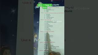 UKG Evs syllabus / topics of ukg evs / ATLAS #ukg #evs