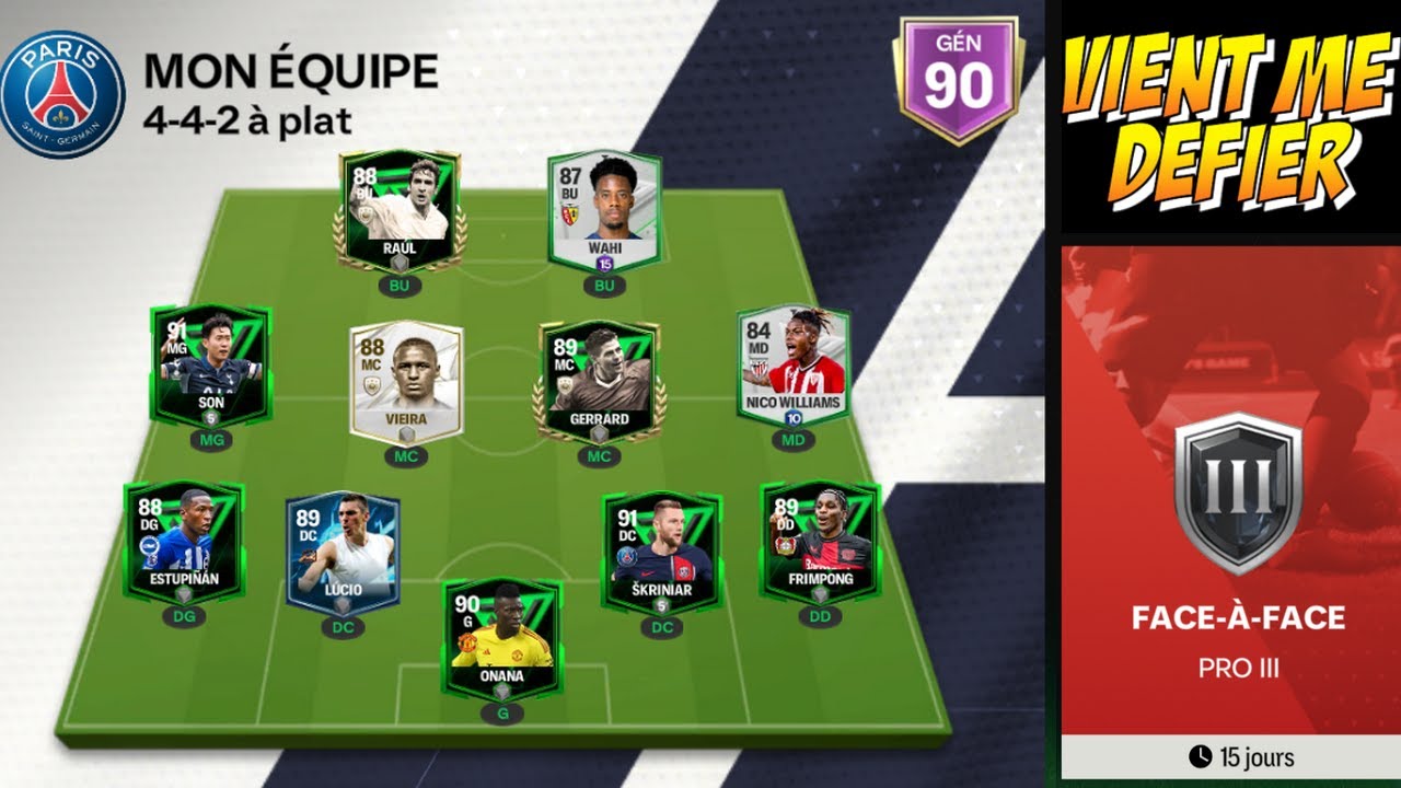 "Défiez le Champion TyFranck dans FC 24 Mobile en Direct!"