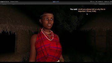 Demonstration of voice-based interaction with a Virtual Human.