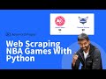 Web scraping nba games with python full walkthrough wcode