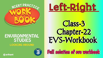 Left‐Right Class 3 Chapter‐22 EVS‐Workbook fully solved exercise @NCERTTHEMIND