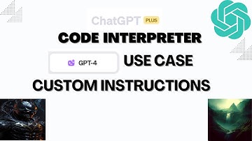 CHATGPT 4 News and Updates. CRAZY(er) things U can do with Code Interpreter! CUSTOM INSTRUCTIONS