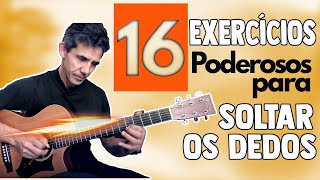 Video thumbnail of "16 EXERCÍCIOS PODEROSOS PARA VIOLÃO - Como tocar para soltar os dedos."