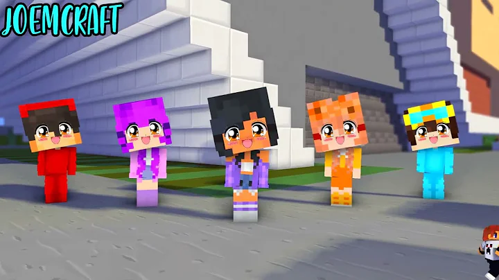 APHMAU, AARON, CASH, MIA, NICO, ZOEY | CHICKEN WINGS MEME | SHUFFLE DANCE - Minecraft Animation