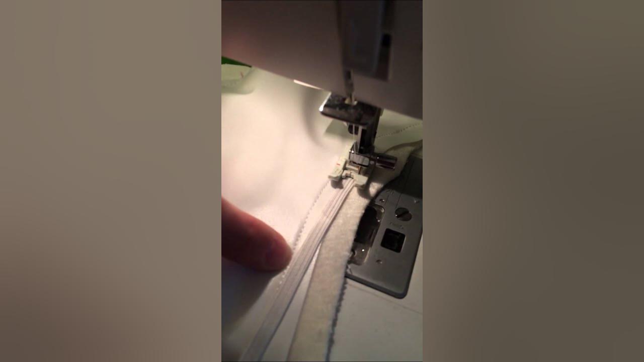 Sewing on cloth diaper elastic YouTube