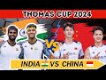 Live  india vs indonesia  bwf thomas cup finals 2024  sat chi match  prannoy hs match