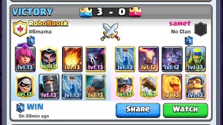 Using pekka bridge spam with evo archers in ladder Clash Royale B perspective.