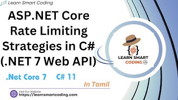 Mastering ASP NET Core Rate Limiting Strategies in C# NET 7 | Web Api | Tamil | #csharp #dotnetcore
