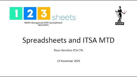 ICAEW MTD Bridging Software Webinar Recording For Accountants