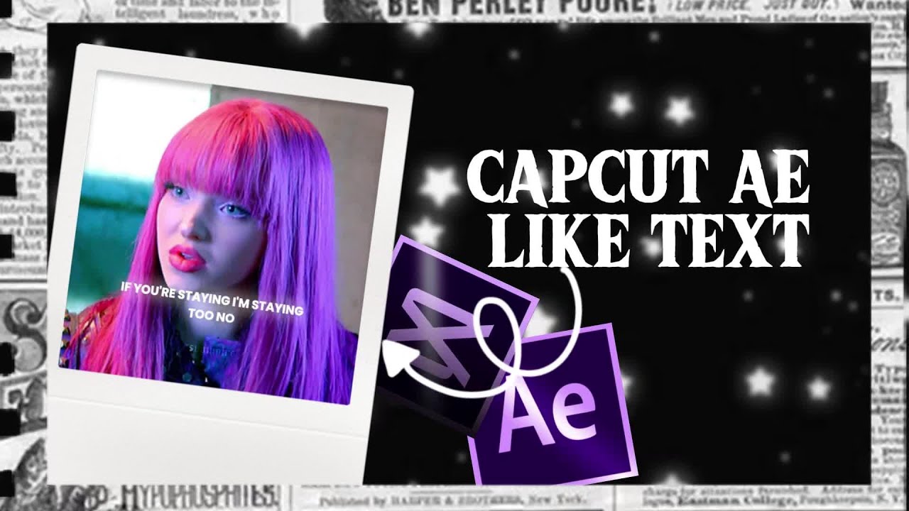 HOW TO MAKE AE LIKE TEXT ON CAPCUT PC - YouTube