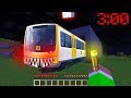 Minecraft PE : DO NOT ENTER THE SCARY METRO TRAIN at 3:00AM