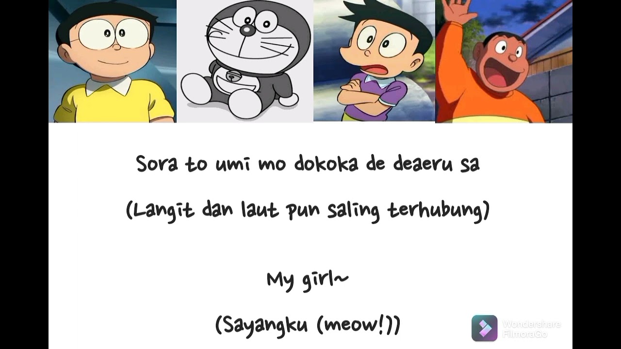 Doraemon   Moonlight Blue  Color Coded  RomajiIndonesia Translation