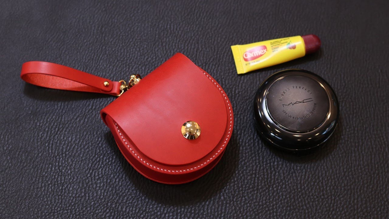 통가죽 미니 파우치 만들기 / 가죽공예