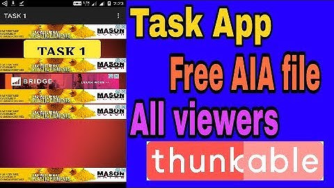 Get free Earning App -project in Thunkable| free Aia file ||without coding...