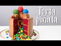 Cómo Hacer Torta Piñata con m&ms