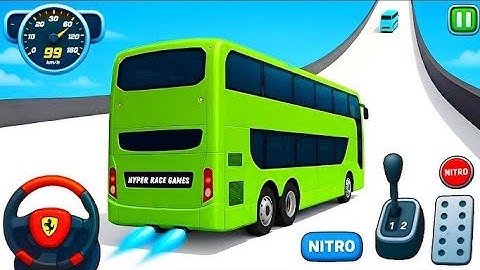 Impossible Bus Stunt Racing Mega Ramp - City Bus Driver - Android Gameplay 