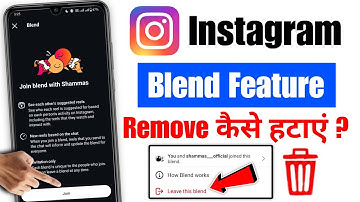 instagram blend feature ko kaise hataye | instagram blend feature delete | remove blend in instagram