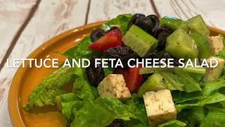 Lettuce and Feta Cheese Salad | Super Healthy Salad | How to Make Salad at Home | Delicious Calories screenshot 5