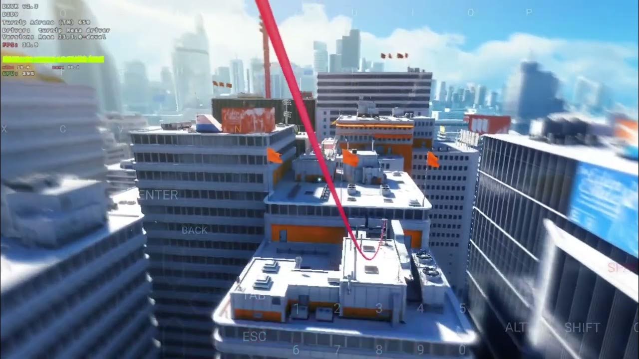 Mirror's Edge 40 fps Ultra Settings(termuxbox, Snapdragon 870) YouTube