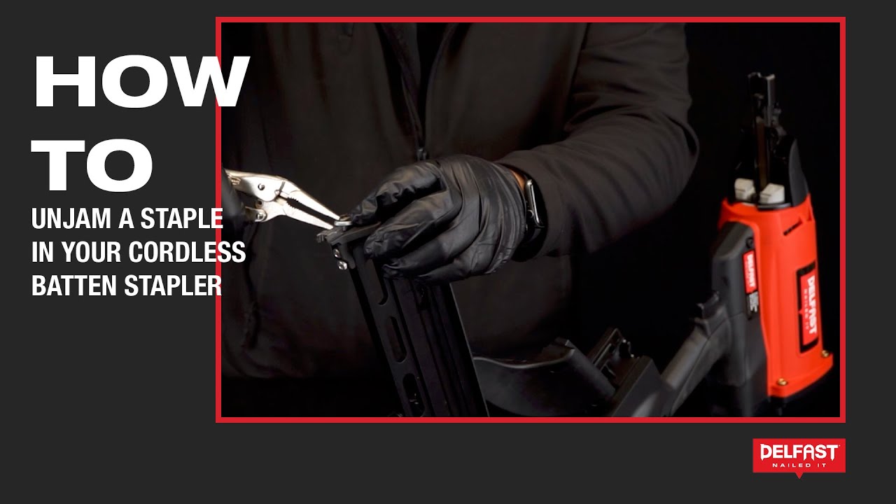 HowTo Series Removing a Jammed Staple Cordless Batten Stapler