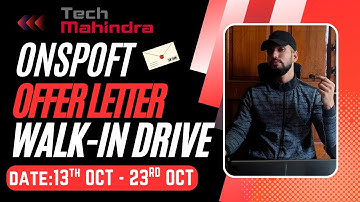 Tech Mahindra Non-Voice Process Job | Mega Walk-in Drive | Date:13th Oct - 22nd Oct 2025