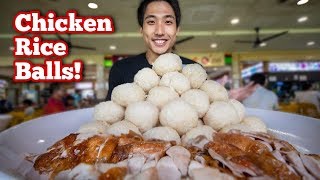 Massive Chicken Rice Ball Platter Challenge! | Hainanese Chicken Rice Balls in Singapore!