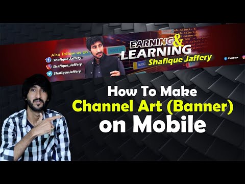 How To Make Channel Art On Mobile || Channel banner || Channel cover photo