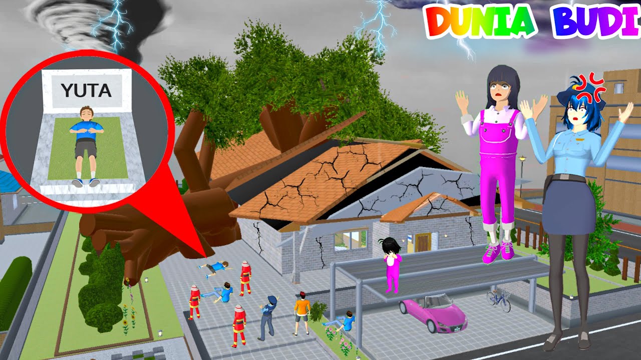 Hah Pohon Raksasa Tumbang Hancurkan Rumah Yuta | Mio Panik Yuta Meninggal Tertimpa Pohon