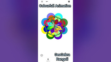 Colour full animation by GeoGebra ll Rangoli designs ll Mandala Art