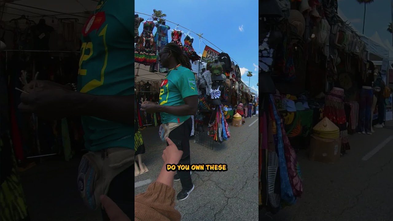 African Street Vendor Photoshoot 📸 