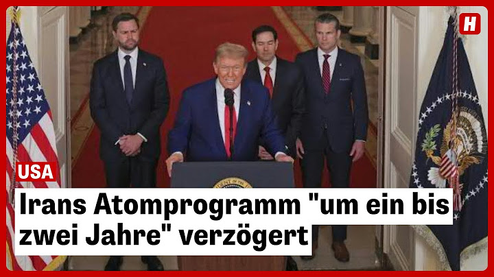 USA: Angriffe haben Irans Atomprogramm "um ein bis zwei Jahre" verzögert