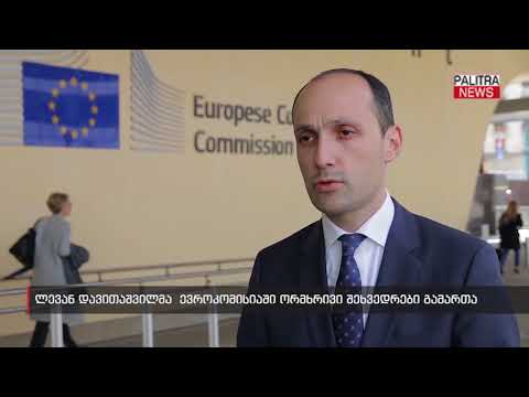 ლევან დავითაშვილმა ევროკომისიაში ორმხრივი შეხვედრები გამართა
