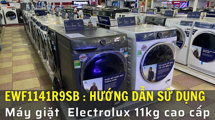 Bảng hướng dẫn sử dụng máy giặt electrolux