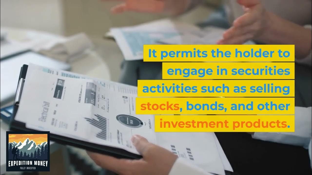 What Is A Series 7 License? YouTube